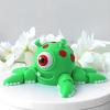 3D Printed Articulating Octopus Fidget Toy,Cute 3D Printed Animals,Fun Desk Decor,Unique Ocean Lovers Gifts (Green Cute Octopus) view 3