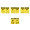LOGOFUN 8PCS Children Playing Caution Sign Slow Kids Safety Warning Plate for Neighborhoods Schools Parks Driveways Outdoor Supplies view 3