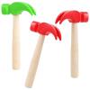 Lemicin 3 Pack Wooden Hammer Toy Hammer Simulation Wooden Hammers Small Educational Toys for Kids Toddlers Maintenance Tools Birthday Party Games Supplies view 1