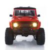 wheelfun 4WD RC Rock Crawler Car Rushmore CR18P V3 1/18 2.4Ghz Crawler RTR Vehicle Brushless Motor ESC Lights USB Charger Hobby Grade Model for Adult(Red) view 2