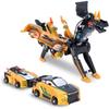 Hjhyqex 2-in-1 Transformation Dinosaur Car Toy - Magnetic Collision Robot Cars for Kids | Exciting Transforming Play for Boys & Girls | Ideal Birthday (Golden Dragon) view 1