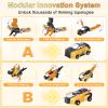 Hjhyqex 2-in-1 Transformation Dinosaur Car Toy - Magnetic Collision Robot Cars for Kids | Exciting Transforming Play for Boys & Girls | Ideal Birthday (Golden Dragon) view 4