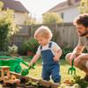 Kids Gardening Tools with Outdoor Yard Wheelbarrow Set Toys, Ages 3+ view 3