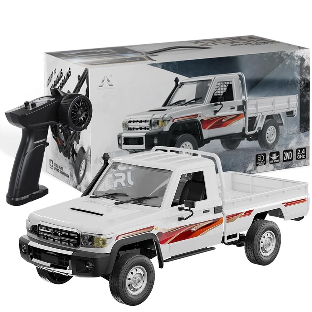 1/14 RC Vintage Off-Road Truck, 2.4Ghz Full-Proportional Remote Control Truck with High/Low Speed Gear, High Speed RC Drift Vehicle for Adult