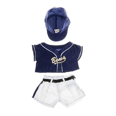 Baseball Uniform Fits Most 14-18 inch for Stuffed Animals Sports Outfit with Jersey and Pants for Plush Toys, Teddy Bears Dress Up Clothes Gift for Kids Birthday or Playtime Accessory