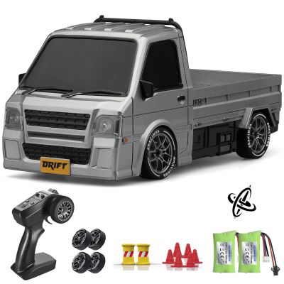 ACAMMZAR RC Drift Car with Gyro, 1:24 25KM/H Full Proportional Remote Control Car, 4WD RC Truck with Lights, Extra Racing Tires, High Speed RC Cars Vehicle for Adults Kids