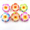12 Pcs Colorful Hawaii Plumeria Flower Clips Hawaiian Flower Hair Barrettes Beach Party Hair Clips Artificial Tropical Hairpins for Wedding view 2