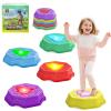 ABVSAB Stepping Stones for Kids with Light & Music,Toddler Sensory Toy for Obstacle Course Coordination4 Year Old Girl Birthday Gifts for Boys Kids 3+ view 1