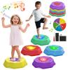 ABVSAB Stepping Stones for Kids with Light & Music,Toddler Sensory Toy for Obstacle Course Coordination4 Year Old Girl Birthday Gifts for Boys Kids 3+ view 2