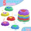 ABVSAB Stepping Stones for Kids with Light & Music,Toddler Sensory Toy for Obstacle Course Coordination4 Year Old Girl Birthday Gifts for Boys Kids 3+ view 3