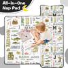 Personalized Monogram Toddler Nap Mat for Boys Girls with Name Custom Sleeping Bag with Blanket & Pillow, Soft Roll Up Nap Mat for Preschool, Daycare & Kindergarten view 3