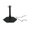 1/6 Scale Model Stand Round Base Holder Doll Accessories Doll Display Holder Figure Display Stand for 12in Action Figure, Black and Hexagon view 1