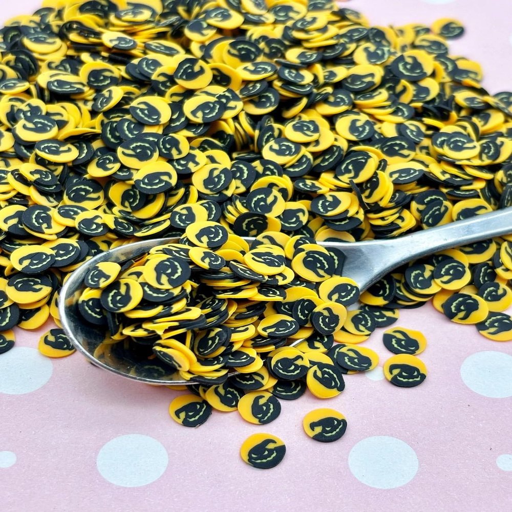 Cute Monster Halloween Boogeyman Polymer Clay Sprinkles, Spooky Faux Sprinkles, Fake Halloween Clay Slices for Resin, Slime, Decoden (Non-Edible) (Container)