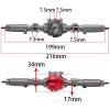 for SCX10 II Aluminum Alloy CNC Front Rear Axle Set 30T/8T for 1/10 RC Crawler for Axial AR44 90047 90046 AX90060 Builders Kit Upgrade(BK Front Rear Axle) view 4