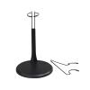1/6 Scale Model Stand Round Base Holder Doll Accessories Doll Display Holder Figure Display Stand for 12in Action Figure, Black and Round view 1