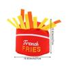 Adorable French Fries Hat Decorative Party Hat for Thanksgiving Cosplay Performance Props Lightweight Comfortable Design for Themed Parties Quirky Celebrations view 3