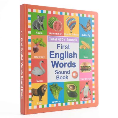 Eolythra First English Words Sound Book for Kids - My First English Sound Book with Speak and Spell Feature, 21 Themes 470+ Words Picture-Audio Books for Kids