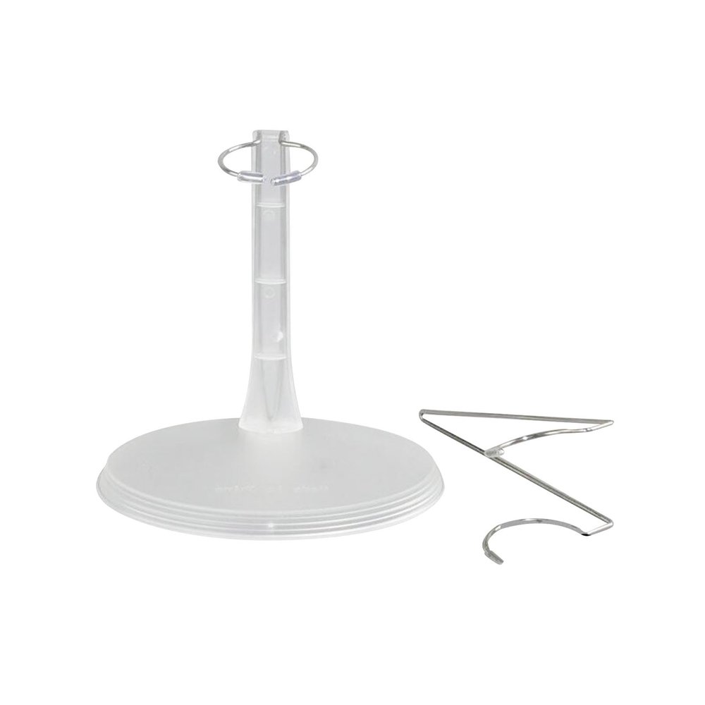 1/6 Scale Model Stand Round Base Holder Doll Accessories Doll Display Holder Figure Display Stand for 12in Action Figure, Clear and OVA