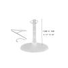 1/6 Scale Model Stand Round Base Holder Doll Accessories Doll Display Holder Figure Display Stand for 12in Action Figure, Clear and OVA view 3