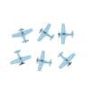ZEZEFUFU 6pcs 1cm 1/1000 US Aircraft Carrier (F4F) Plane Model Collection Display New view 1