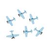 ZEZEFUFU 6pcs 1cm 1/1000 US Aircraft Carrier (F4F) Plane Model Collection Display New view 2