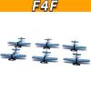 ZEZEFUFU 6pcs 1cm 1/1000 US Aircraft Carrier (F4F) Plane Model Collection Display New view 4