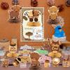 12Pcs Highland Cow Honeycomb Centerpieces Brown Highland Cattle Baby Shower Table Decorations Holy Cow Gender Reveal Cutouts Welcome Baby Party Table Toppers Photo Props Decor for Baby view 1