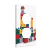 Wall Plate 4.5x2.76in WHJSHOP Building Block Toys Pattern Durable PC Material, Heat & Fade Resistant, Easy to Clean, Standard Size view 2