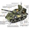 MOOKEENONE 1:35 Alloy WWII USA M4 Sherman Medium Tank Model Vehicle Armored Car Collection for Kids Adult Collector view 4