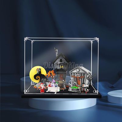 Acrylic Display case with Screw for Disney Tim Burton's The Nightmare Before Christmas 21351(Model Set is not Included) (No Background)
