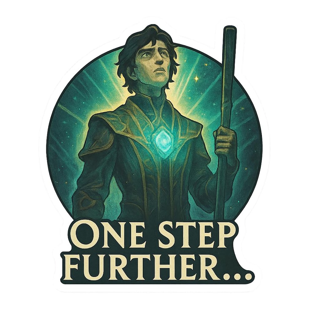 Arcane Viktor in Shimmering Hextech Light Sticker (2.5" x 3")