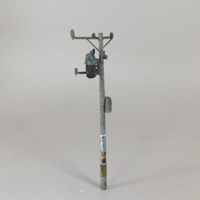 HQABNGI 1:64 Scale Diorama Power Pole Transformer Model City Street Railroad Scene Display Model Accessories Prop Toys (A07)