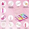 Diaolewitoy 15PCS Pretend Makeup Kit for Girls, Kids Fake Makeup Set for Birthday Christmas, Toy Makeup Set for Toddler,Early Education Toys for Kids 3-5(Not Real Makeup) (Pink) view 4