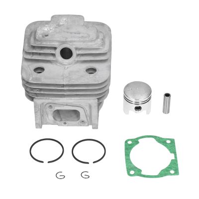 Segrehy Cylinder Piston Assembly High Silicon Aluminum Alloy Brush Cutter Cylinder Kit for TU43 Durable Lightweight Engine Part