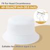 12 Pieces Kids Bucket Hat For Children Aged 26 Years, Cotton Blank Sun Hat For DIY Sublimation Tie Dye(White) view 2