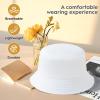 12 Pieces Kids Bucket Hat For Children Aged 26 Years, Cotton Blank Sun Hat For DIY Sublimation Tie Dye(White) view 4