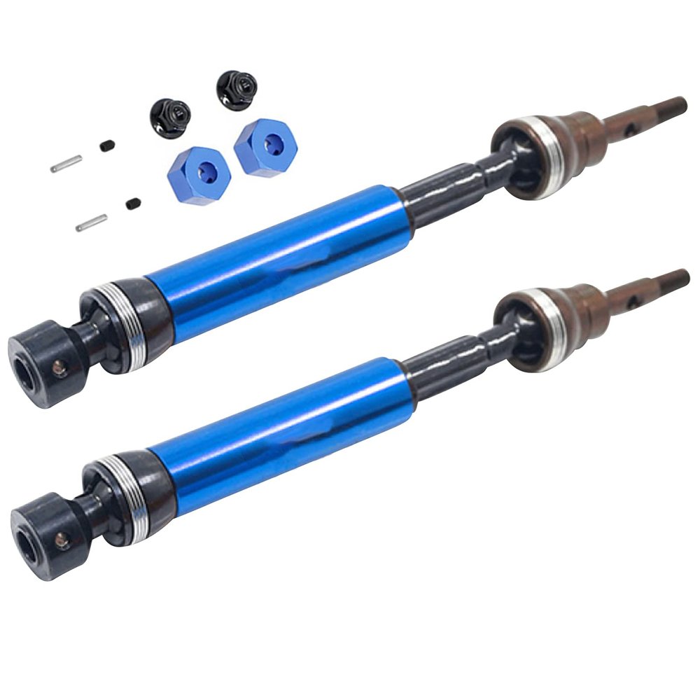 ZEZEFUFU Blue Drive Shafts+Wheel Hub Adaptor+Nuts+Pins for ECX 2WD Series Ruckus Axe Brutus Parts New