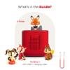 Toniebox 2 Audio Player Favorite Songs Bundle for Kids 1+ with Playtime Puppy, Bedtime Songs, Counting Songs, and Celebration Songs - Sunset Red view 3
