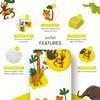 100% Cotton Crib Sheet  Safari Friends Jungle Animals Theme, Cute Breathable Bedding for Babies, Fits Standard Crib 52x28 Inches view 3