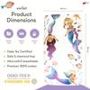 100% Cotton Fitted Crib Sheet  Mermaid Lagoon Under The Sea Theme, Soft Girl Nursery Bedding, Standard Crib/Toddler Mattress Fit view 4