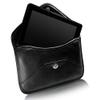 BoxWave Case Compatible with Nintendo DSi XL - Elite Leather Messenger Pouch, Synthetic Leather Cover Case Envelope Design - Jet Black view 4