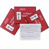 2025 Mahjong Rule Cards, 4 Pack Mahjong Guide, Large Print Travel-Friendly Hands and Rules for 4 Players, Family & Tournament Use (Red) view 3