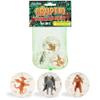 Archie McPhee Cryptid Rubber/Vinyl Bouncing Balls - Set of 3 (Bigfoot, Mothman, Jersey Devil) view 1