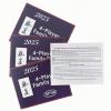 2025 Mahjong Rule Cards, 4 Pack Mahjong Guide, Large Print Travel-Friendly Hands and Rules for 4 Players, Family & Tournament Use (Blue) view 1