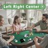 Bilywey Left Right Center Dice Game Set with 3Pcs 1Inch Wood Dices + 50pcs Colorful Poker Chips (Wood Set) view 3