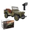 Heligotech 1/14 U.S. RC Off Road Car, 2.4G Mini Climbing Remote Control Car with Headlights Dual-Speed Switching, Electric Buggy Crawler Command Vehicle Toy Gift for Adults -RTR view 1