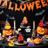 120 Pcs Halloween Mini Ducks 8 Styles Miniature Resin Ducks Bulk Skeleton Pumpkin Witch Devil Ghost Tiny Duck Figures for Halloween Party Favors Gift DIY Craft Dollhouse Decorations view 3