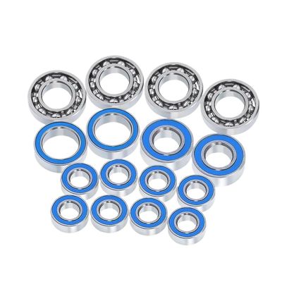 16PCS Blue Bearing Compatible with 2 Ar44 Axles Compatible with 90046 1 10 Scale RC Crawler Car Upgrade Parts