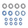 16PCS Blue Bearing Compatible with 2 Ar44 Axles Compatible with 90046 1 10 Scale RC Crawler Car Upgrade Parts view 3