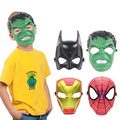 Avazera Superhero mask for KidsSuper hero Costumes Children's Birthday Parties,Boy Toys Gifts for Halloween Cosplay Parties (Superhero 4-PCS)
